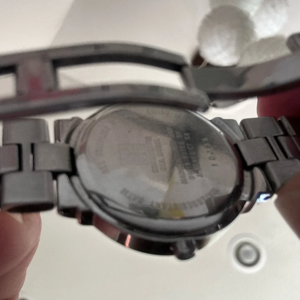 Black and Silver Givenchy watch
